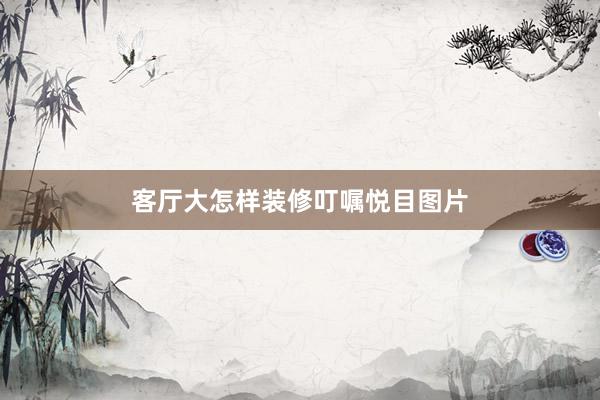 客厅大怎样装修叮嘱悦目图片